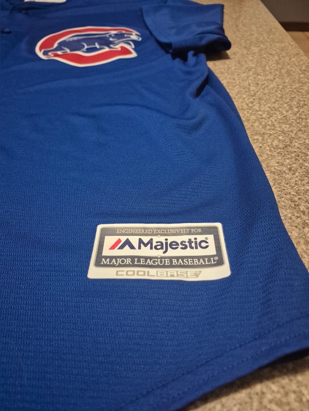 Mens Majestic Cubs Jersey Size 2xl - Blank Back - Picture 2 of 6